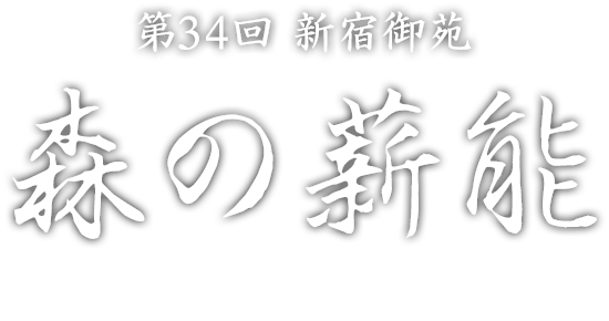 第34回 新宿御苑森の薪能 MORI NO TAKIGI NOH